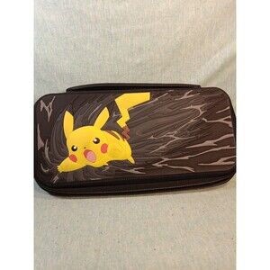 Nintendo Switch Pokemon Pikachu Theme Case Black Yellow Padded Carrying Case